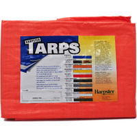 High Visibility Orange Tarp 3.3 Oz., 10'X12'