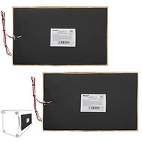 Facon Cw-T1218, 12" X 18" Rv Tank Heater Pad With Automatic Thermostat Control, Use With Up To 50 Gallons Fresh Water/Grey Water/Black Water Tank, 12Volts Dc, Qai Certificated, 2Packs