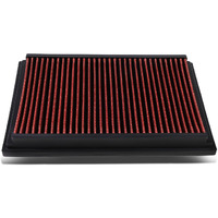 Dna Motoring Afpn-083-Rd Clean Air Washable Drop In Panel Air Filter Enhance Engine Performance Power & Acceleration Improve [Compatible With 04-13 Mazda 3 2.0L 2.3L 2.5L / 07-15 5 2.3&2.5L]