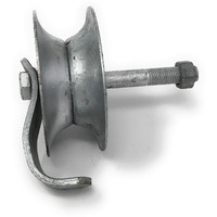 Pressed Steel Pipe Track Roller With Retainer 5" X 1-5/8"