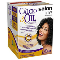 Linha Transformacao (Guanidina) Salon Line - Kit Calcio & Oil (1 Creme Relaxante 215 Gr, 1 Oleo Super Hidratante 30 Ml, 1 Liquido Ativador 50 Ml E 1 Shampoo Indicador De Cor 54 Ml)