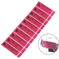 Solitary Walker 100Pcs Tamper Evident Security Labels 1X3 Inch Red No Transfer No Damage To Protected Item Tamper Proof Stickers Safety Torn Up Invalid Seals Tape