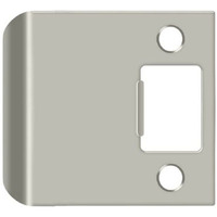 Deltana Spe250U15 2-1/2" X 2-1/4" Extended Lip Strike Plate, Satin Nickel