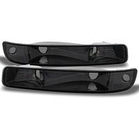 Akkon - For Gmc Sierra Yukon Front Bumper Signal Lights Parking Lamps Smoke