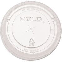 Solo 626Ts-100 Company-Ultra Clear Flat Cold Lids F/16-24 Oz Cups, Pet, 100/Pack, 100 Count (Pack Of 1)