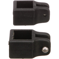 Seachoice Square Jaw Slide For 1 In. Square Tube Bimini Tops, Black Nylon, Pack Of 2