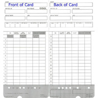 100 Time Cards For Upunch Hn4000 Autoalign Calculating Time Clock (Fits All Hn2000, Hn4000, Hn4500, Hn6000 Time Recorders And Bundles)