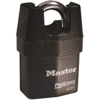 Master Lock 6321 Proseries Padlock, 1" X 2.1" X 4", Black