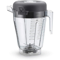 Vitamix 1.5 Gallon Compact Food Blender With Lid, Lid Plug, And Blade Assembly, Clear