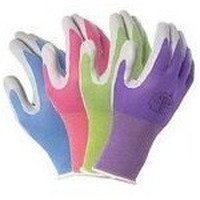 4 Pack Atlas Glove Nt370 Atlas Nitrile Garden Gloves - Small (Assorted Colors)