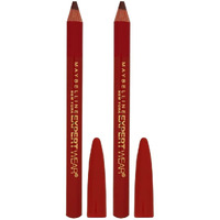 Maybelline Expert Twin Eye And Brow Pencils - Dark Brown - 0.16 Ounce (Pack Of 2)