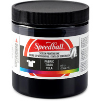 Speedball Fabric Screen Printing Ink, 8-Ounce, Black For T-Shirt And Silkscreen Printmaking