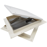 Heng's Industries 18511-C1G Rv Trailer Camper Hardware Mini Roof Vent White