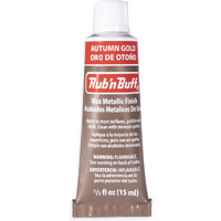 Amaco Rub N Buff Wax Metallic Finish - Rub N Buff Autumn Gold 15Ml Tube - Versatile Gilding Wax For Finishing Furniture Antiquing And Restoration - Rub And Buff Colors Single Tube