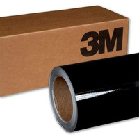 3M 2080 G12 Gloss Black 1Ft X 1Ft (1 Sq/Ft) Car Wrap Vinyl Film