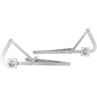 Ecotric 55-2 Replacement Attic Ladder Hinge Arms Compatible With 2010-Up Werner Mk 5, Wu2210, W2208, W2210 Thick Zinc Attic Ladders Spreader- Pair