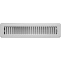 Hartford Ventilation Floor Register Vent 2 X 14 - Heavy Duty Walkable Heat Vent - Premium Finish - Easy Adjust Air Supply Lever - All Steel Construction 2 Inch By 14 Inch Floor Vent Cover (1, White)
