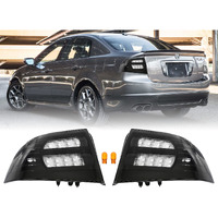 Usr Depo 3G Tl Tail Lights - Jdm Style Black Housing Rear Tail Lamps Cover (Left + Right) Compatible With 2004-2008 Acura Tl All Models Including Base And Type-S (Black Housing Smoke Lens)