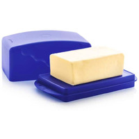 Newtupperware Impressions 1 Lb Butter Dish Tokyo Blue