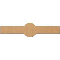 150 Pack, Brown Kraft Soap Labels Stickers, Laser/Inkjet Printing - Letter Size Sheet, 1" X 8.5"