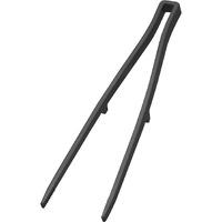 Yamazaki Home Silicone Kitchen Tongs, Silicone, No Assembly Req., Black