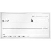 Sustainable Greetings Reusable Big Check For Presentation, 30 X 16 In Large Oversized Dry Erase Plaque For Endowment, Donations