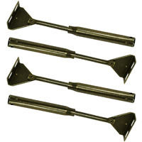 Rv - Cabinet Hardware Door Strut Spring Loaded - Set Of Four (4 Pack) - Metal
