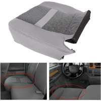 Ecotric Driver Seat Cover Compatible With 2006-2008 Dodge Ram Slt 1500 And 2006-2009 Dodge Ram Slt 2500 3500 Gray Left Seat Bottom Cloth Replacement