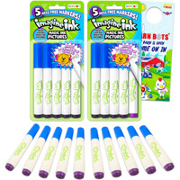 Imagine Ink Markers Only Replacement Bundle - 10 Pc Imagine Ink Markers Refill Separates Set For Imagine Ink Coloring Books For Kids With Door Hanger