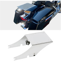 Ecotric Trunk Mount Bracket Compatible With 1984-Up Harley Softail Heritage Deluxe Fat Boy Tour Pack Mount Chrome Aluminum