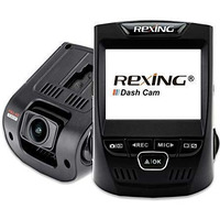 Rexing V1 Basic Dash Cam 1080P Fhd Dvr Car Driving Recorder, 2.4" Lcd Screen 170Wide Angle, G-Sensor, Wdr, Parking Monitor, Loop Recording