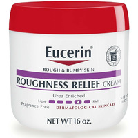 Eucerin Roughness Relief Cream, Fragrance Free Body Cream For Dry Skin, 16 Oz Jar
