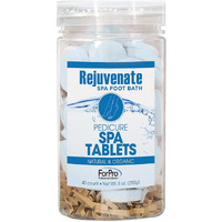 Rejuvenate Spa Foot Bath Pedicure Spa Tablets, Organic Foot Soak Tablets For Softening Skin & Replenishing Moisture, Ocean Breeze, 40-Count