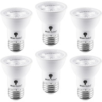 6 Pack Par16 Led Bulb Long Neck 7W 75 Watt Equivalent 500 Lumens E26 4000K Cool White Dimmable Bright Led Track Lighting Bulbs Mini Light Bulbs, Short Light Bulbs, Flood Light Par16 Led Spotlight Bulb