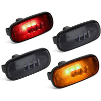 Dna Motoring Fendl-Dram02-Sm 4Pcs Smoked Lens Dually Fender Led Side Marker Light Lamps