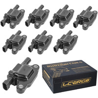 Set Of Of 8 Square Ignition Coil Pack Fits For 5.3 V8 2007 2008 2009 2010 2011 Chevy Silverado 1500 Avalanche Tahoe Suburban Gmc Yukon Sierra Coils 5.3L Replaces# Uf413 12570616