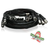 Fat Toad Xlr Snake Cable (8 Channels) 20 Ft Patch Studio, Stage, Live Sound Recording Multicore Cords | Pro Audio Shielded Female To Male Microphone Cables For Dj Digital Mixers Or Pa Amplifiers