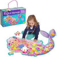 Peaceable Kingdom Shimmery Magical Mermaid Floor Puzzle