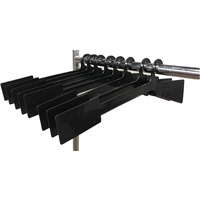 Nahanco Extra-Long Stockroom Rail Divider With Straight Body, 21  L - Black
