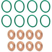 Autovic Injector O-Ring Seal Kit For 2004.5-2010 Durmax Lly Lbz Lmm Gaskets O-Rings Kits-16Pcs