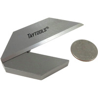 Taytools 469508 1-1/2 Inch Machinist Center Finder Square Tools Steel With Tapered Pinned Joint Overall Length 3-1/4 Inches