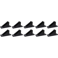 Jsp Manufacturing V2-Mini Roof Guard Snow Guard Prevent Sliding Ice Snow Stop Buildup Plastic Multipack-Multicolor (10, Black)