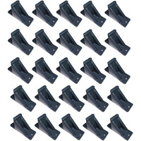 Jsp Manufacturing Dark Grey Plastic Mini Roof Snow And Ice Guard - Multi-Quantity Pack | Prevent Sliding Snow Stop Buildup (25)