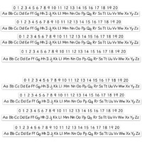 Stikart Removable Stickers - Alphabet Letters Desk Strips & Numbers Desk Strips (8 Pack)