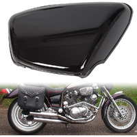 Ecotric Side Cover Battery Cover Fairing Compatible With 1984-Up Yamaha Xv 700 750 1000 1100 Virago Battery Side Fairing Cover Protection (Right Side) Motorcycle Black