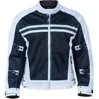 Wicked Stock Motorcycle Jacket Men - Ce Level1 Reflective Summer Biker Jacket Men With Adjustable Cuffs & Waist Belt - Lightweight & Comfortable Mesh Motorcycle Jacket With Armor For Men