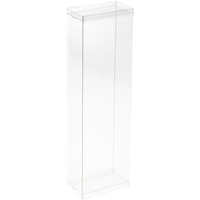 Dollsafe Clear Folding Display Box For 11-12.5 Inch Dolls And Action Figures, 4" W X 2.25" D X 13" H, Pack Of 10