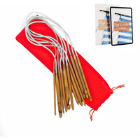 Knitpal Cro-Hook Circular Tunisian Crochet Needle Double Ended Hook Set (3 Free Patterns) 7 Hook Sizes: D/3Mm,E/3.5Mm, F/3.75Mm,G/4Mm,7/4.5Mm And H/5Mm, With Cable For Afghan Tunisian Stitches 24-Inch