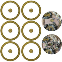 Jucoci Objective Point Markers 6Pcs Set Objective Marker Compatible With Wh40K Wargame (Miniature Not Included)