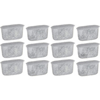 Nrp 12-Pack Coffee Water Cartridges Activated Charcoal Filter Compatible For Cuisinart Coffeemaker Dcc-Rwf, Kenmore Drip, Delonghi, Capresso